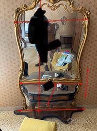 Specchiera stile chippedale