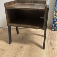 Coppia Comodini stile industrial legno