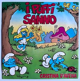 I Puffi Sanno 1989 Raro Disco 45 Cristina D’Avena