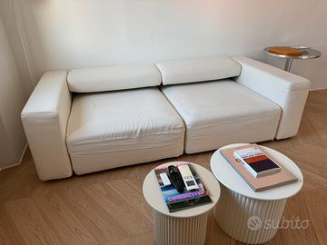 DIVANO IN LINO ALLUNGABILE 230x108x60(H) CM