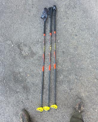 3 bastoncini da sci alpinismo leki 130 mezza lite