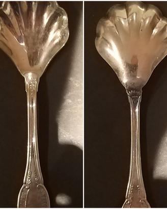 Cucchiao in argento fine 800 con simbolo alchemico