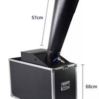 Cannone sparacoriandoli co2 con flight case