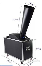 Cannone sparacoriandoli co2 con flight case