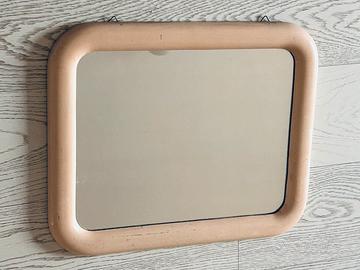 Specchio da parete legno bianco anno 1952