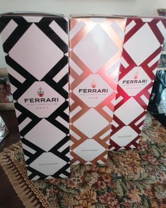 3 Bottiglie Ferrari Trento DOC Brut Rosé Demi-Sec 