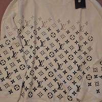 felpa Louis Vuitton bianca nuova