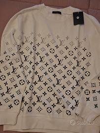 felpa Louis Vuitton bianca nuova