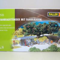 Scala N 1:160 - Portabici con pensiline e bici