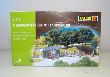 Scala N 1:160 - Portabici con pensiline e bici