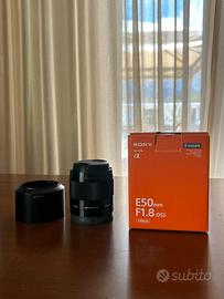 Obiettivo sony E 50mm 1.8