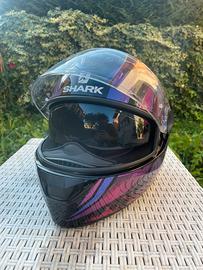 Casco shark Violet Glitter