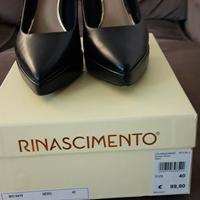 decollete donna pelle nera tg 40