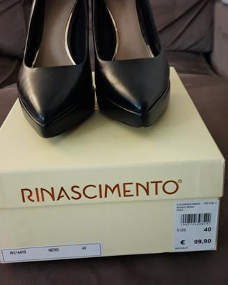 decollete donna pelle nera tg 40