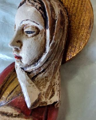 Capezzale in legno dipinto a mano