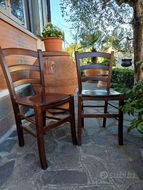 sedie da cucina rustica