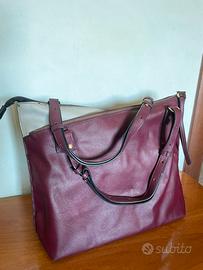 Shopping Bag Borsa Carpisa Amaranto Nera Donna