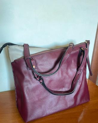 Shopping Bag Borsa Carpisa Amaranto Nera Donna