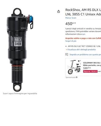 Rock Shox Ammortizzatore Bici Thok