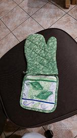 Guanto forno e presina imbottiti