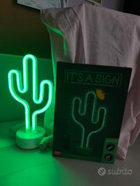Lampada Led Effetto Neon Cactus It's a Sign Legami