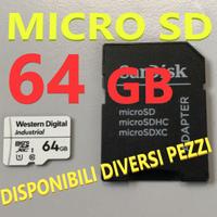 MICRO SD XC 64GB Western Digital CL 10 CARD LOTTO