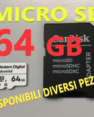 SCHEDA MEMORIA MICRO SD XC 64GB CL 10 CARD LOTTO