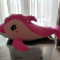 PELUCHE DELFINO ROSA 1 METRO 