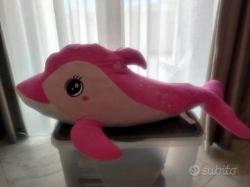 PELUCHE DELFINO ROSA 1 METRO 