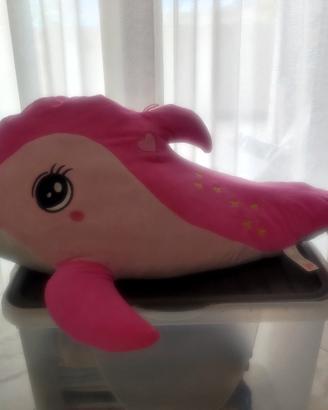 PELUCHE DELFINO ROSA 1 METRO 