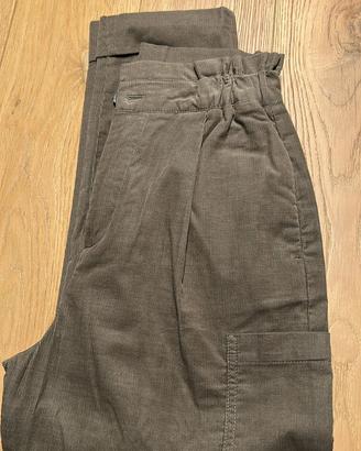 Pantaloni verde militare donna Zara