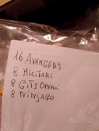40 minifigure compatibili lego varie tipologie 