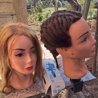  testine per hobby  capelli  veri