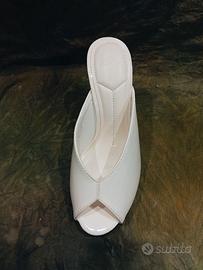 Scarpe donna tacco medio bianche n.37 MULANKA