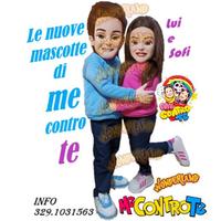 Costumi mascotte "me contro te"