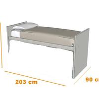 Letto singolo Doimo CityLine 203*90*108
