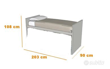 Letto singolo Doimo CityLine 203*90*108
