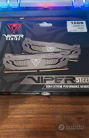 x2 RAM Patriot Viper Steel DDR4 2×8 GB (16 GB)