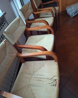 Set 4 Sedie Vintage Luca Meda per Molteni 

