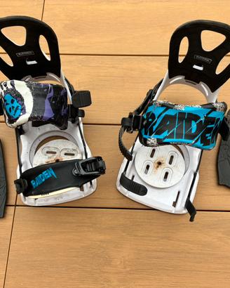 Attacchi da snowboard Raiden - Bianco/Nero/Azzurro