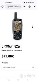 navigatore gps Garmin Gpsmap 62sc CON Fotocamera 