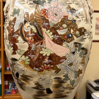 Raro grande vaso giapponese Satsuma firmato Chizan