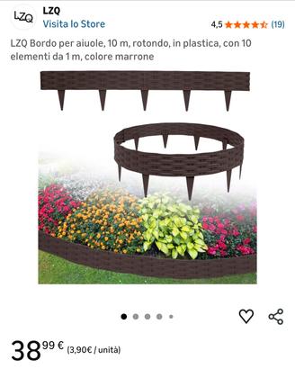 Bordo per aiuole nuovo 