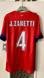 Maglia autografata zanetti clearance
