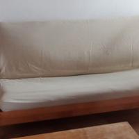 Divano Letto di 200 cm x 140 cm in legno di faggio