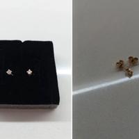Orecchini punto luce oro giallo 9 kt