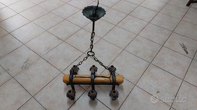 Lampadario stile antico da taverna / cantina 