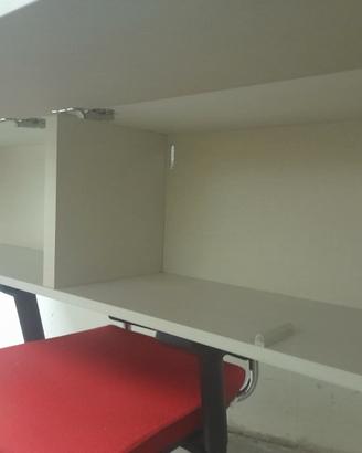 Mobile TV pensile sospeso bianco 180 cm