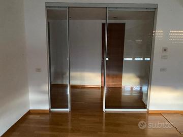 VETRATA/PARETE DIVISORIA IN VETRO E LEGNO