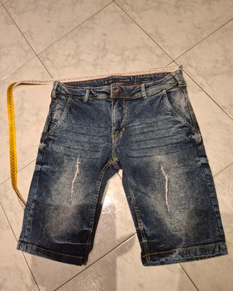 Bermuda uomo jeans tg. 44 stretch